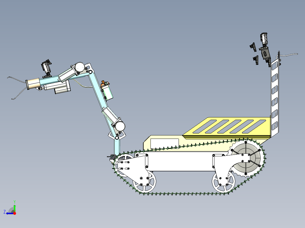 水下无人机水下履带车