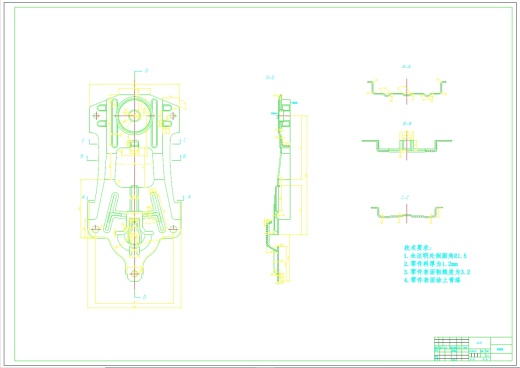车门玻璃升降器的设计（CAD图纸）+CAD+说明书缩略图