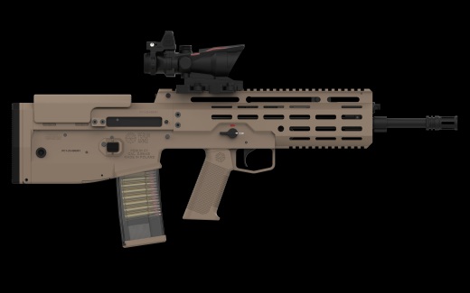 WZ2022型C5,56x45北约C1型步枪模型缩略图