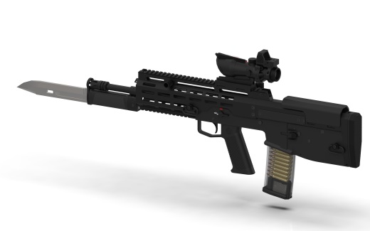 WZ2022型C5,56x45北约C1型步枪模型