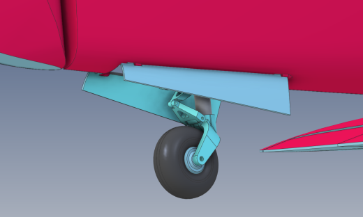 yak-3航模飞机后起落架缩略图