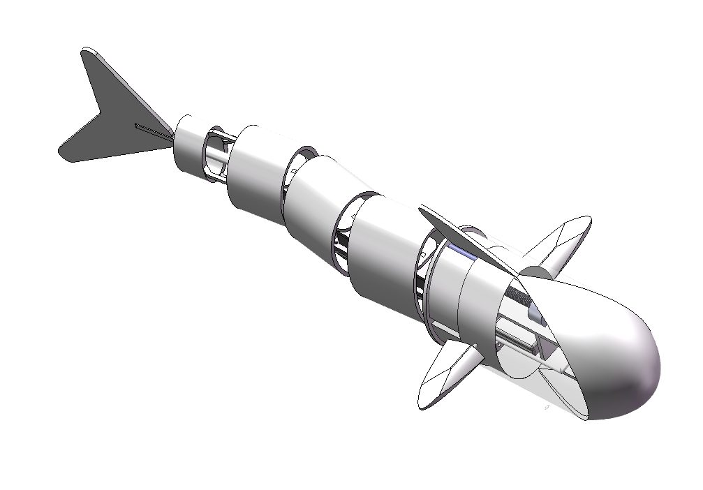 仿生鱼机器人三维SW2020无参
