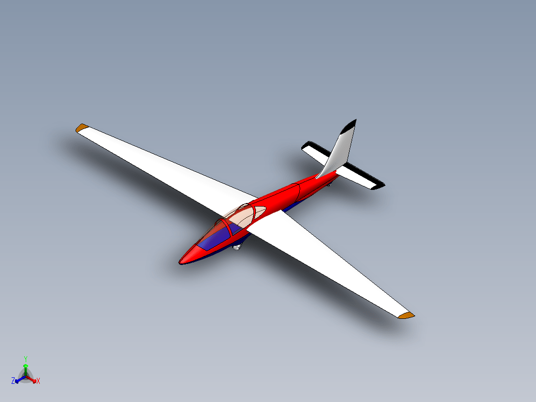 滑翔机固定翼福克斯3V