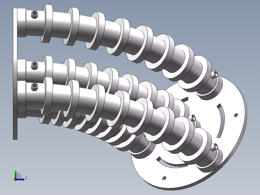 气动软体机械臂模块SolidWork模型三维SW2018带参