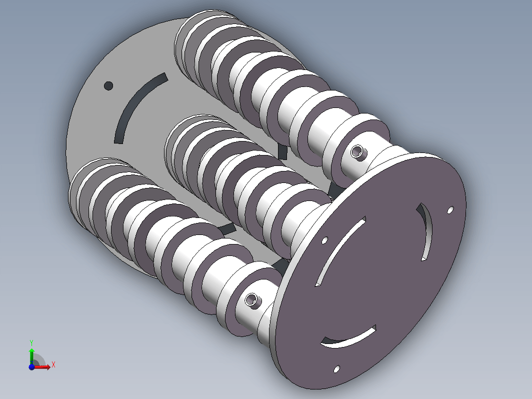 气动软体机械臂模块SolidWork模型三维SW2018带参