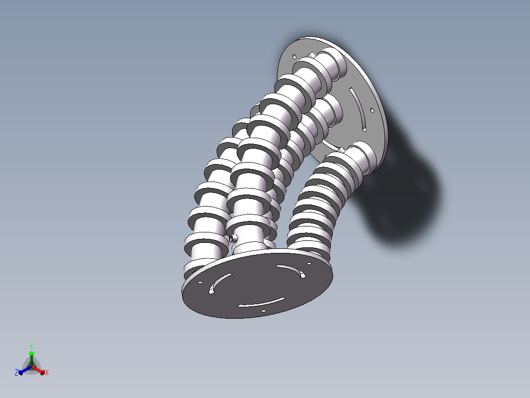 气动软体机械臂模块SolidWork模型三维SW2018带参