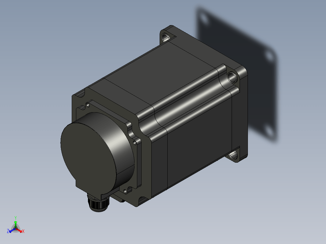 步进电机3D图110BYG350-12NM-YH.IGS