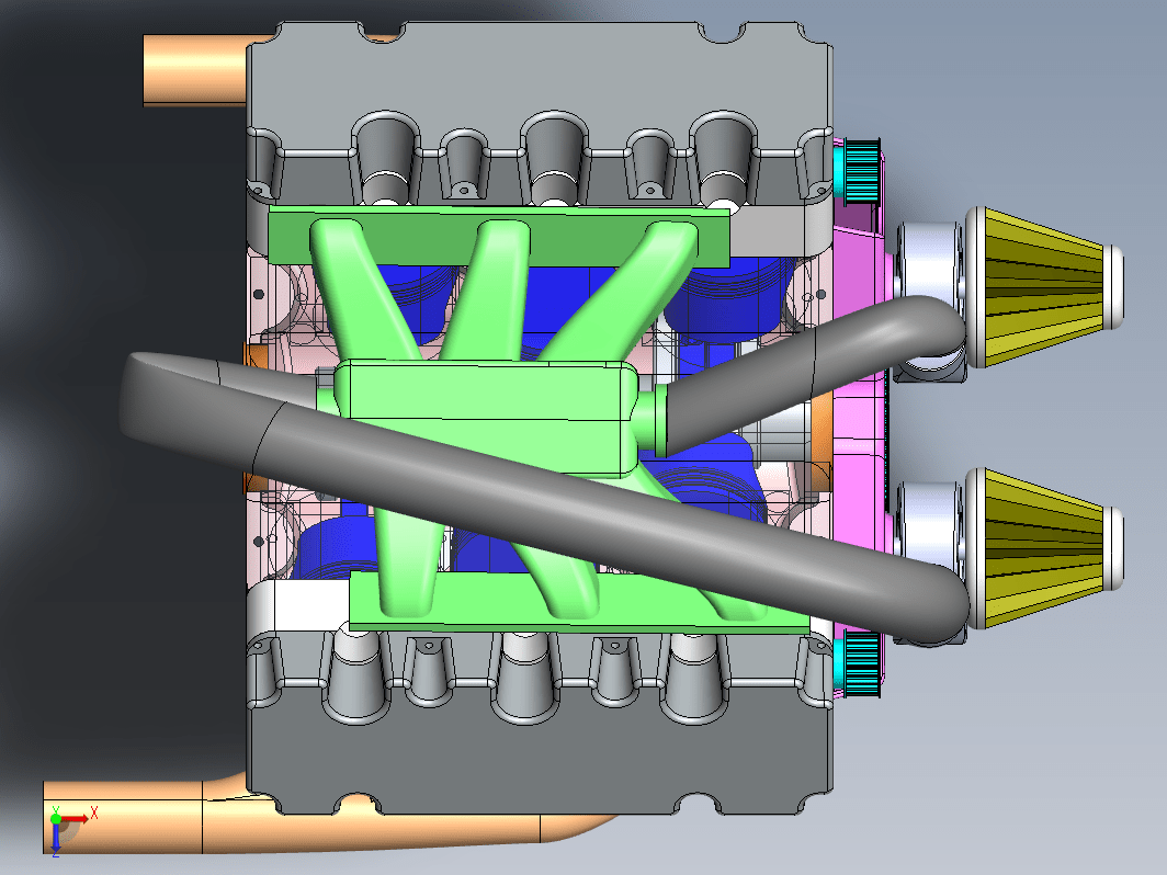 V6 IC发动机设计