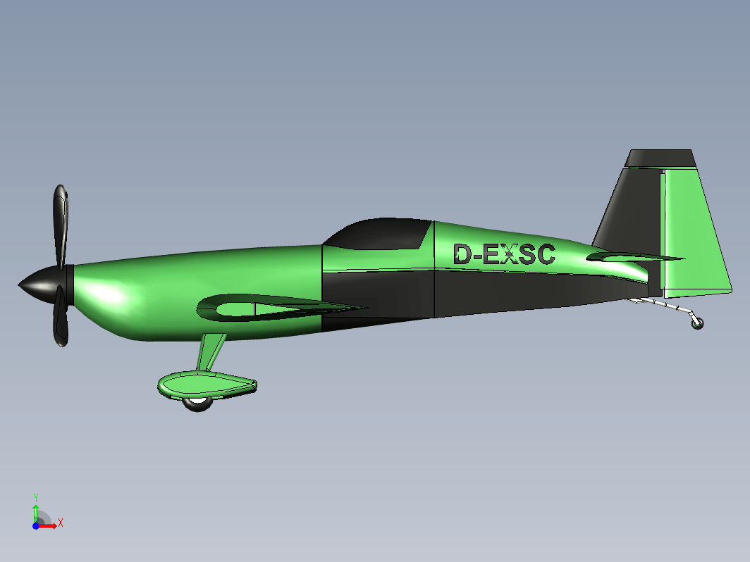 单座低翼特技单翼飞机