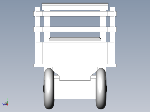 木制卡车玩具车模型3D图缩略图