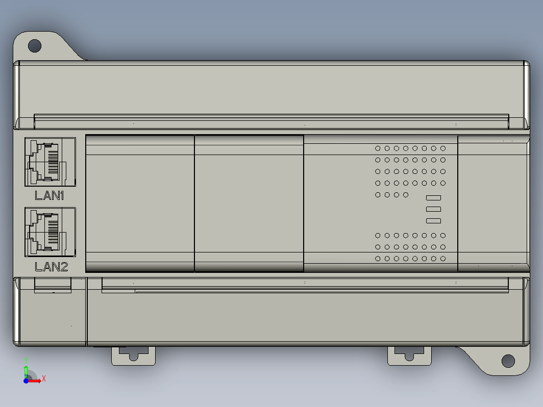 雷赛MP系列运动控制PLC3D模型图