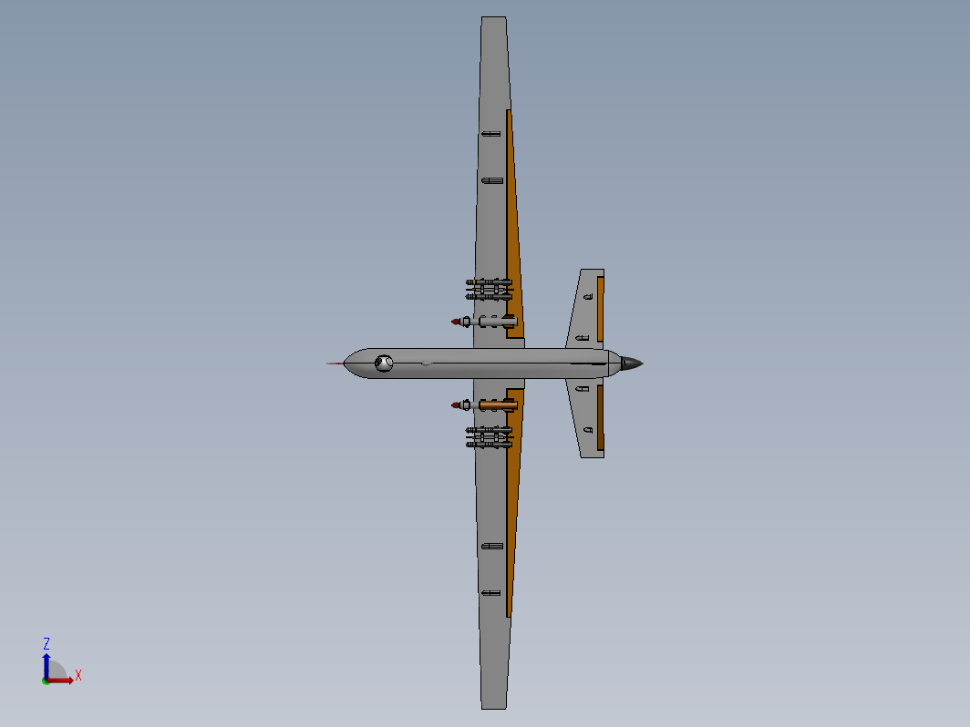 具有 CFD 模拟的 3d 无人机