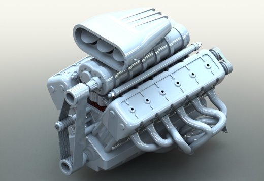 十二缸活塞发动机 V12 Engine缩略图