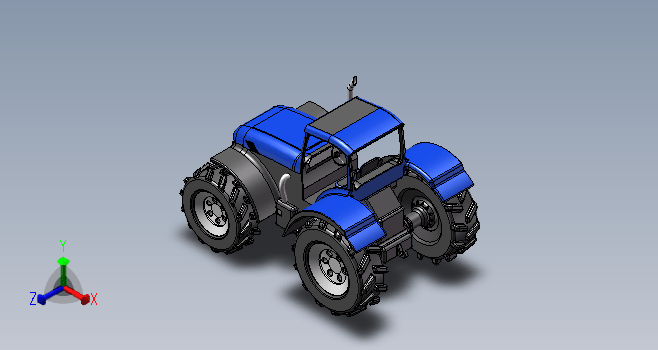 大型拖拉机设计模型