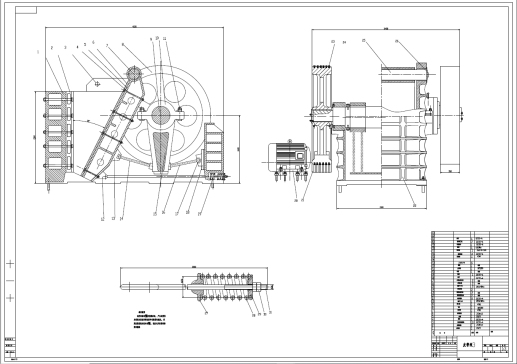 900X1200简摆破碎机的设计+CAD+说明书