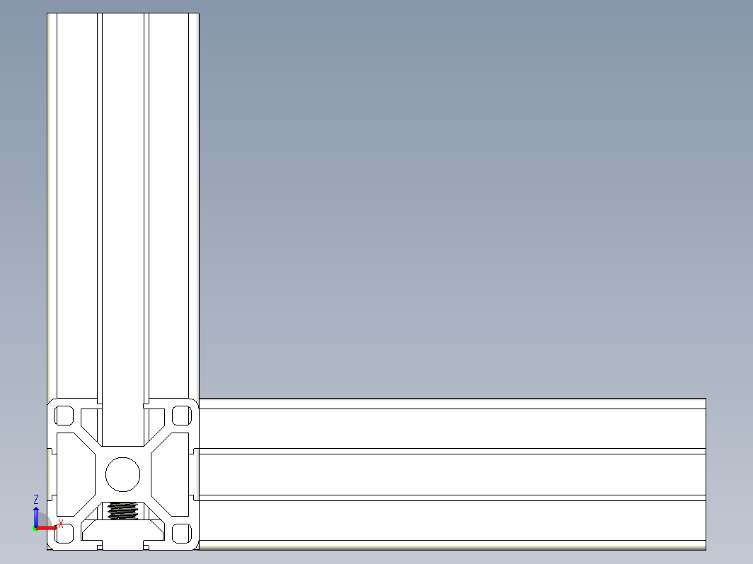 3030 三通角支架