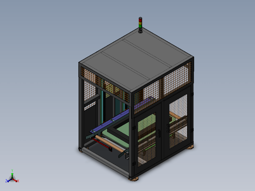 悬臂式提升机完整3D套图+工程图