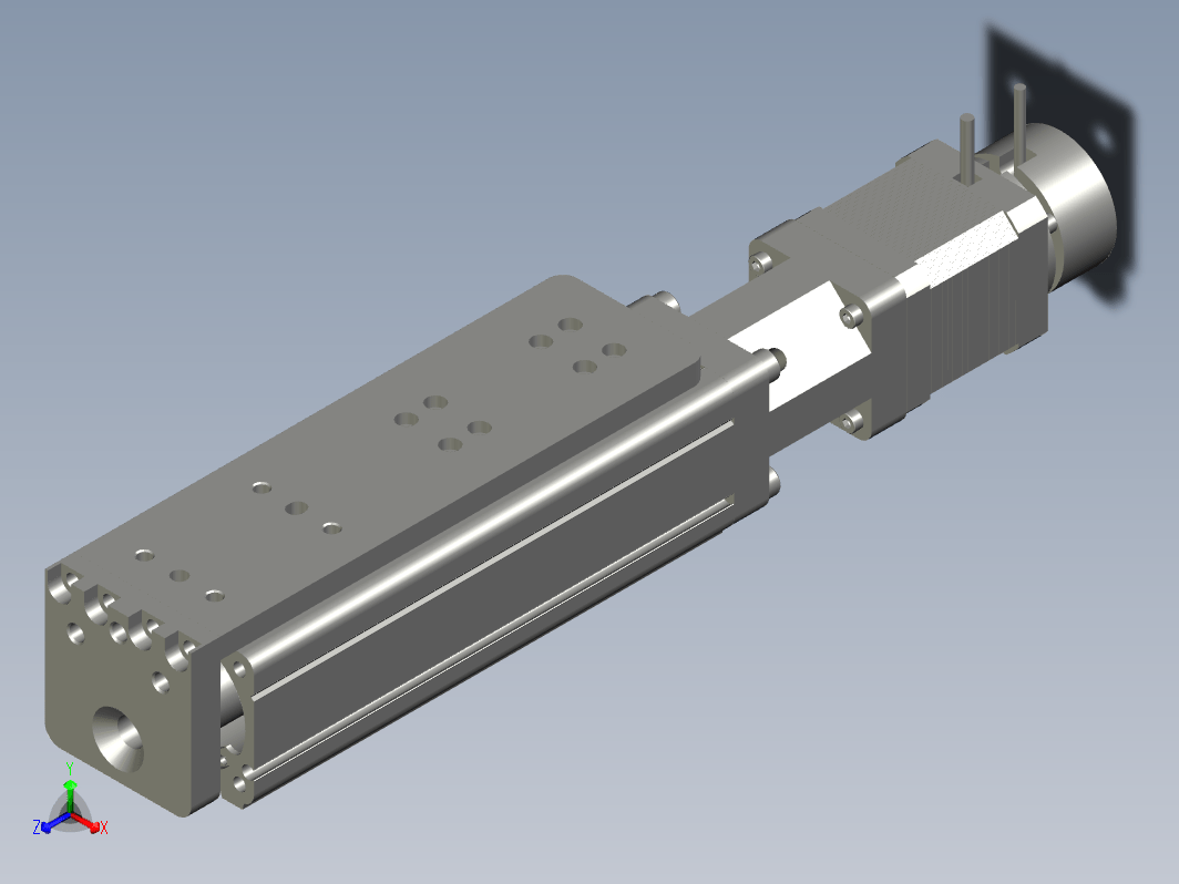 C25-50-1210-D-S42-L紧凑型电动缸 导轨导向推杆 缸径25mm