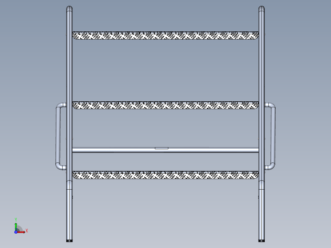 3阶可折叠工业梯