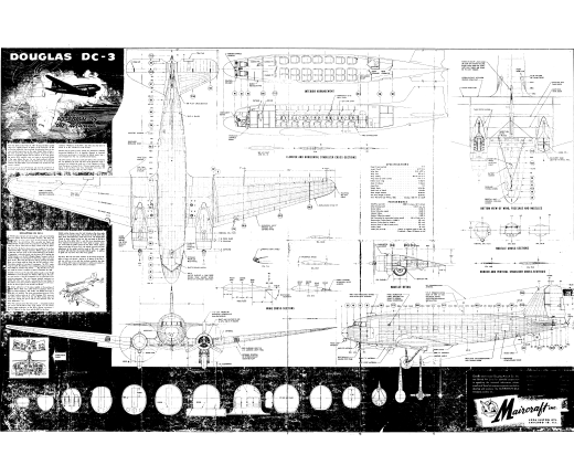 Douglas DC-3固定翼螺旋桨驱动客机缩略图