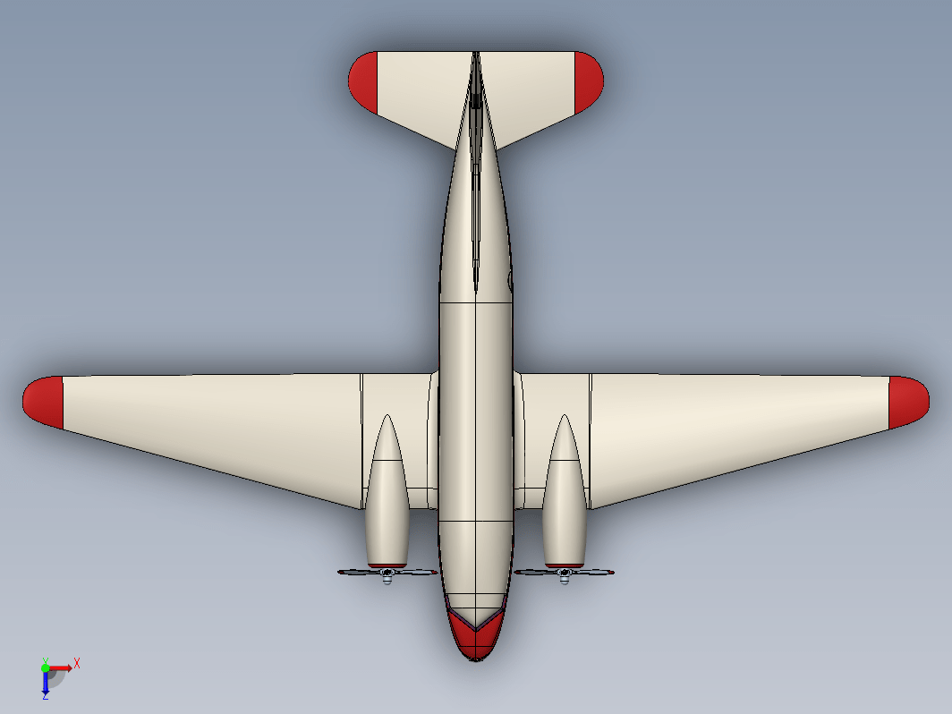 Douglas DC-3固定翼螺旋桨驱动客机