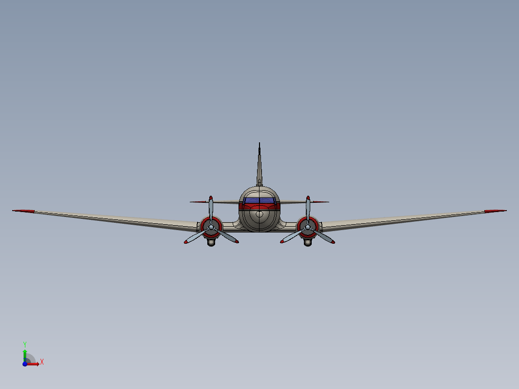 Douglas DC-3固定翼螺旋桨驱动客机