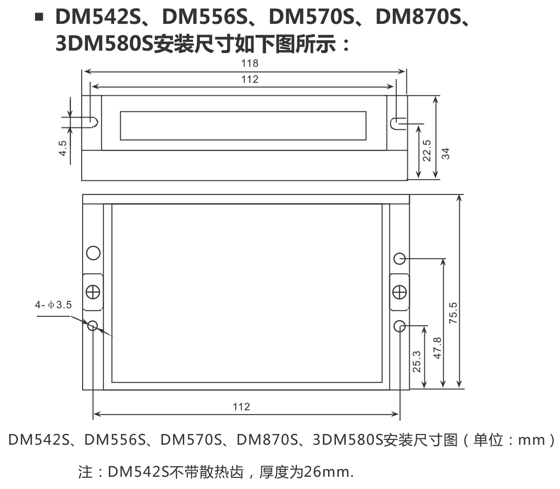 铅光驱动器 DM556 S