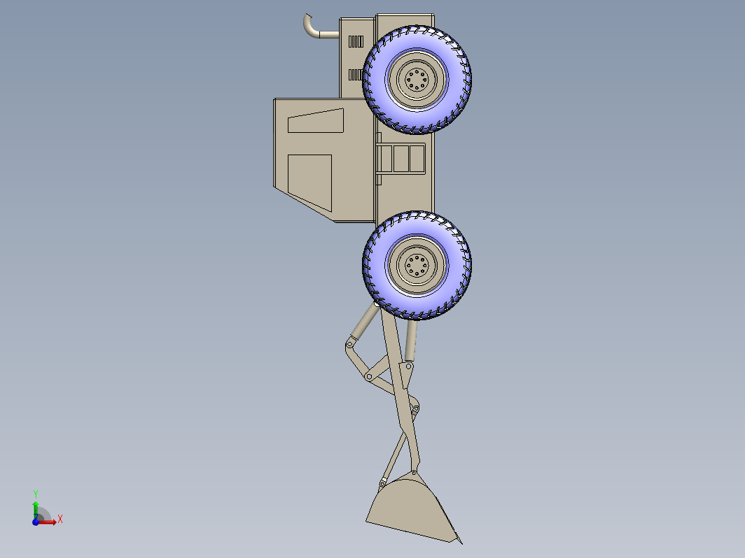 轮式装载机三维参数化造型SolidWorks+设计说明书