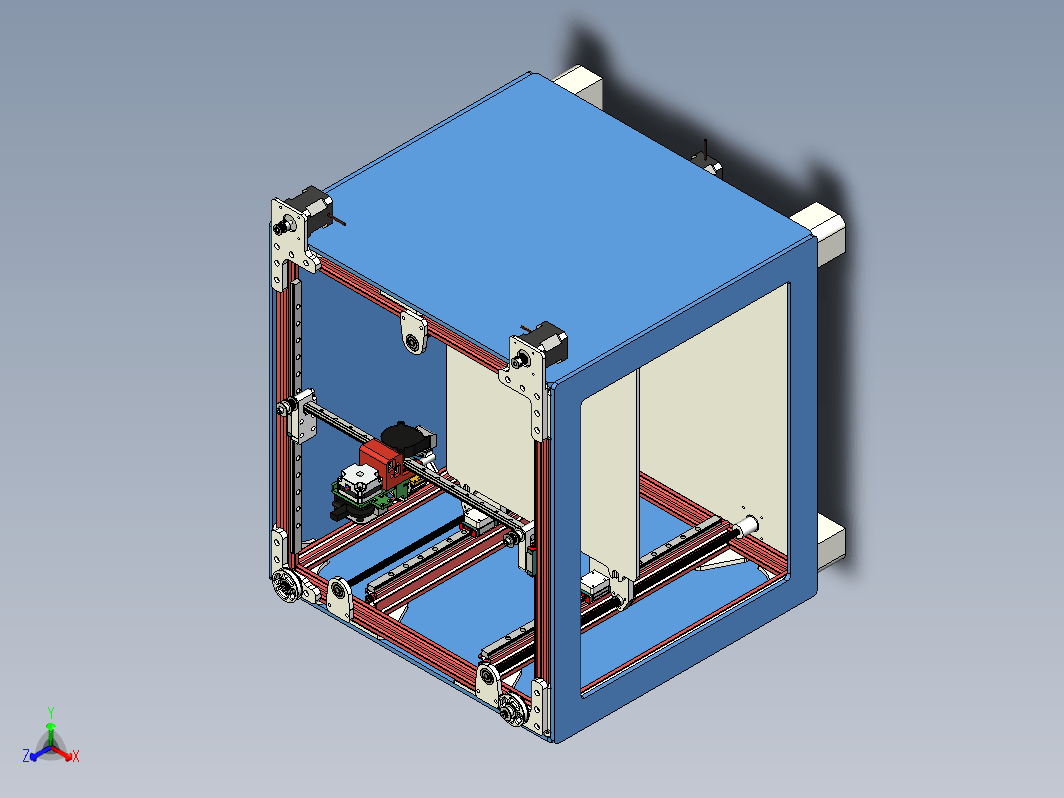 Core XY 300x300x300 3D打印机结构