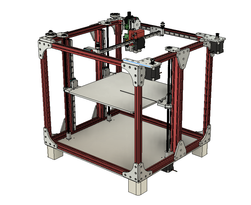 Core XY 300x300x300 3D打印机结构