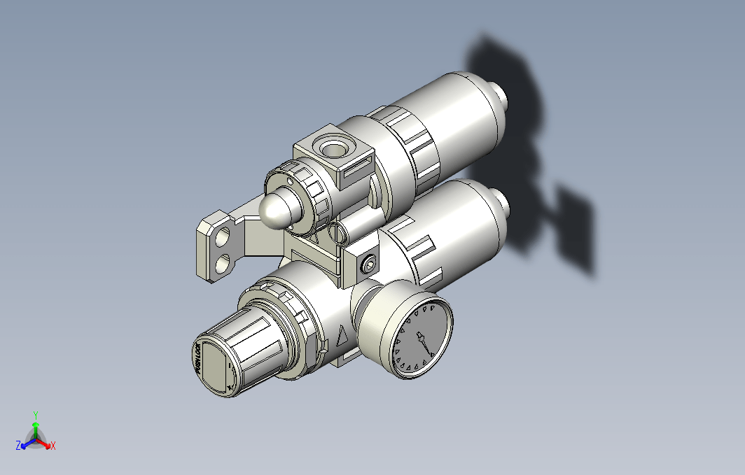 气源处理元件三点式组合3D-AFC-150-H系列