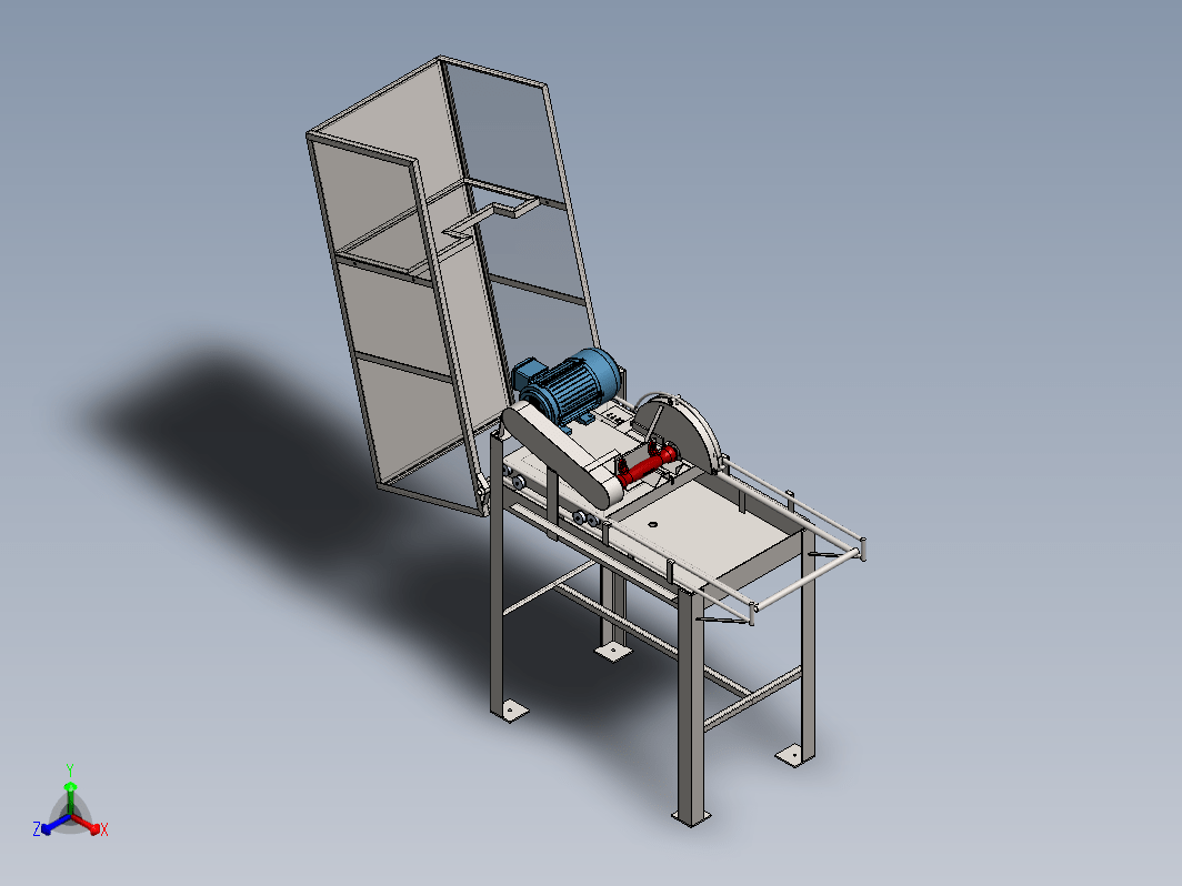 电锯机结构3D图纸 Solidworks设计 附STEP