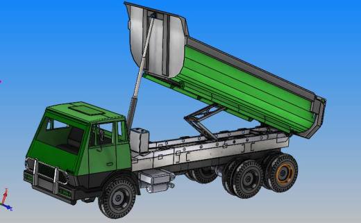 offroad-truck卸料车翻斗设计