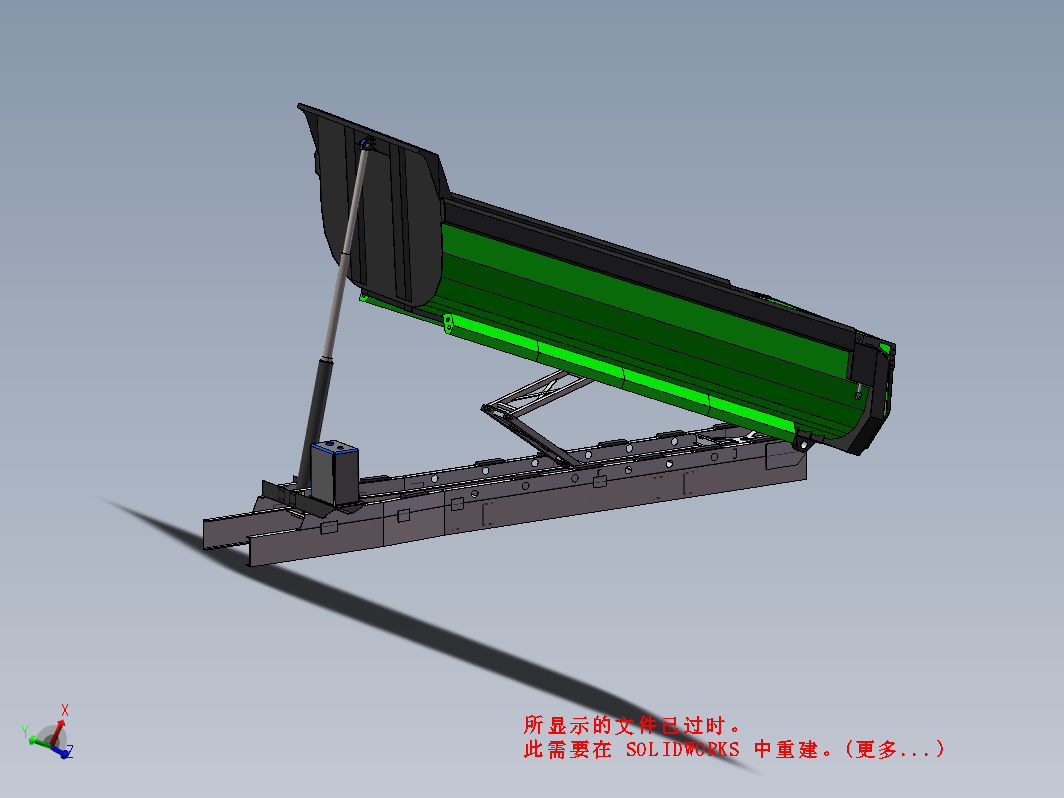 offroad-truck卸料车翻斗设计