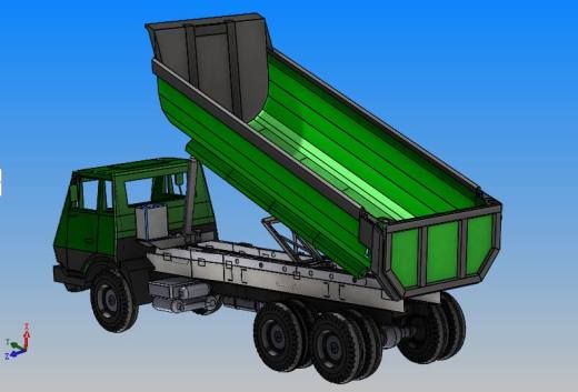 offroad-truck卸料车翻斗设计缩略图