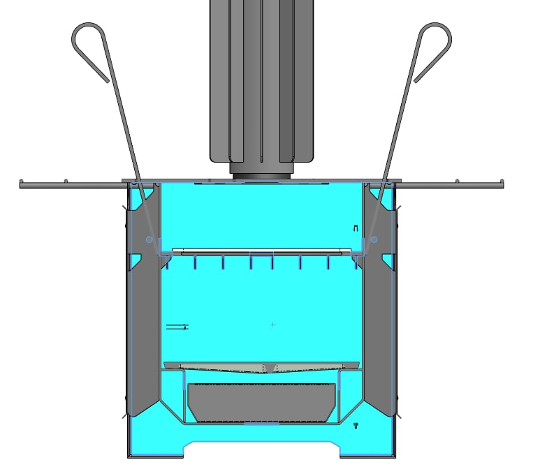 俄式炉子3D数模图 furnace