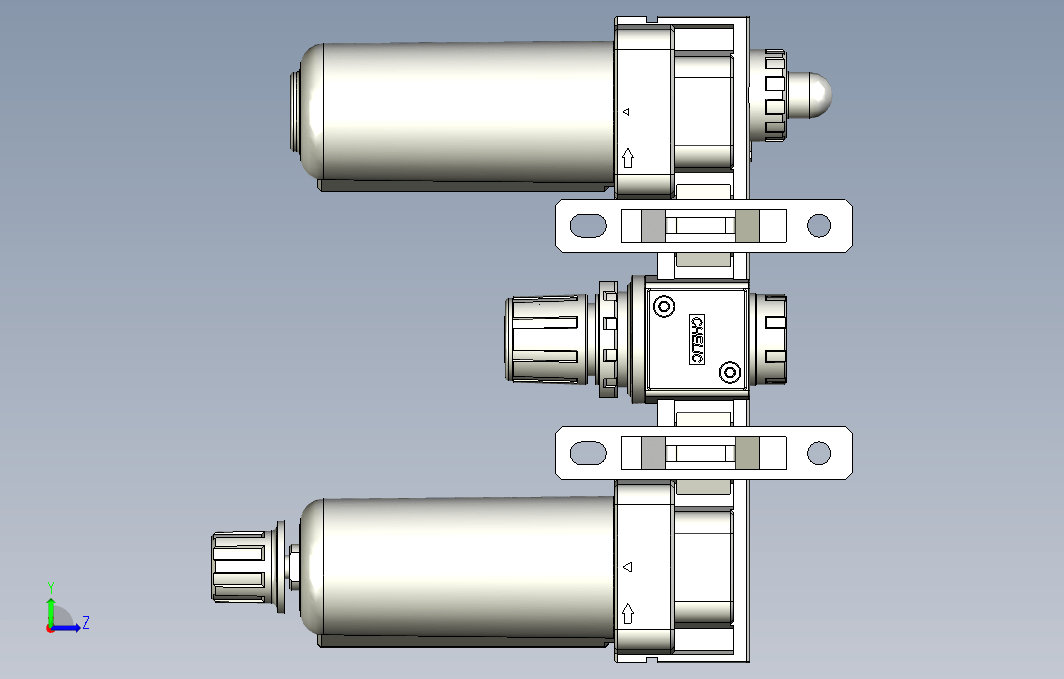 气源处理元件三点式组合3D-NC-300-03-MG系列