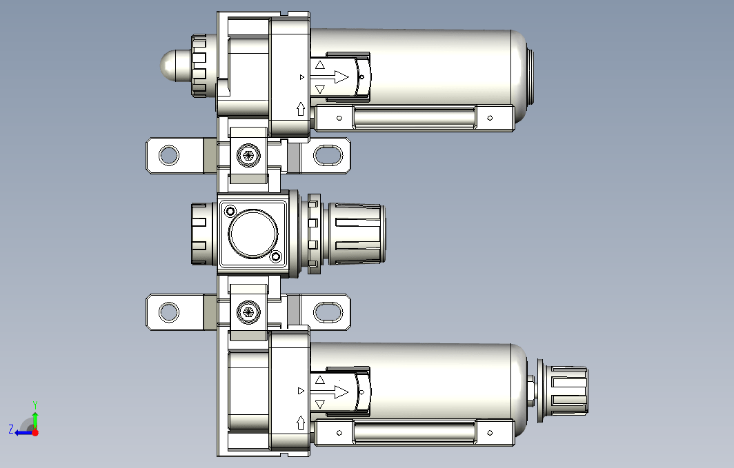 气源处理元件三点式组合3D-NC-300-03-MG系列