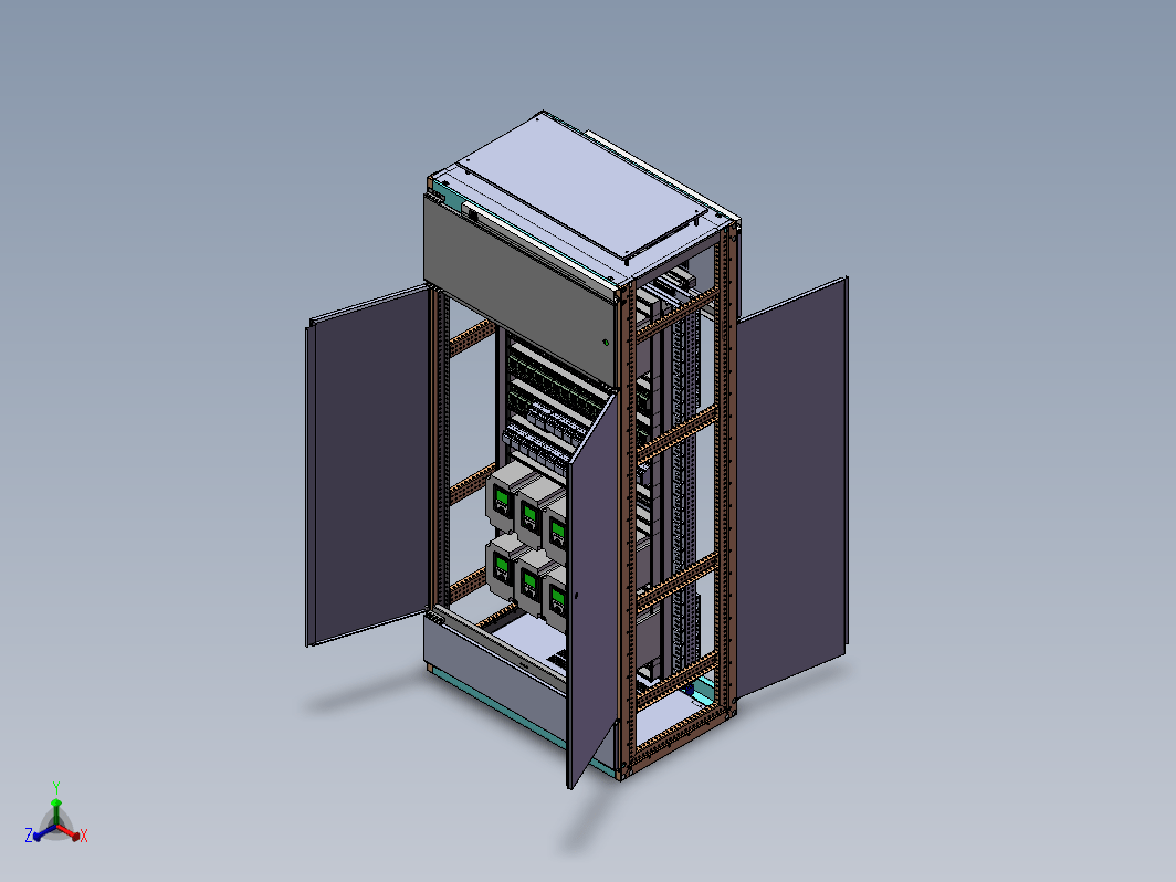 电控柜三维建模