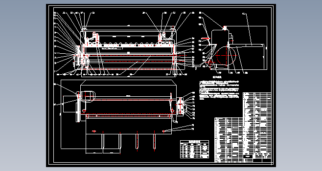 机械剪板机设计CAD图纸+说明书