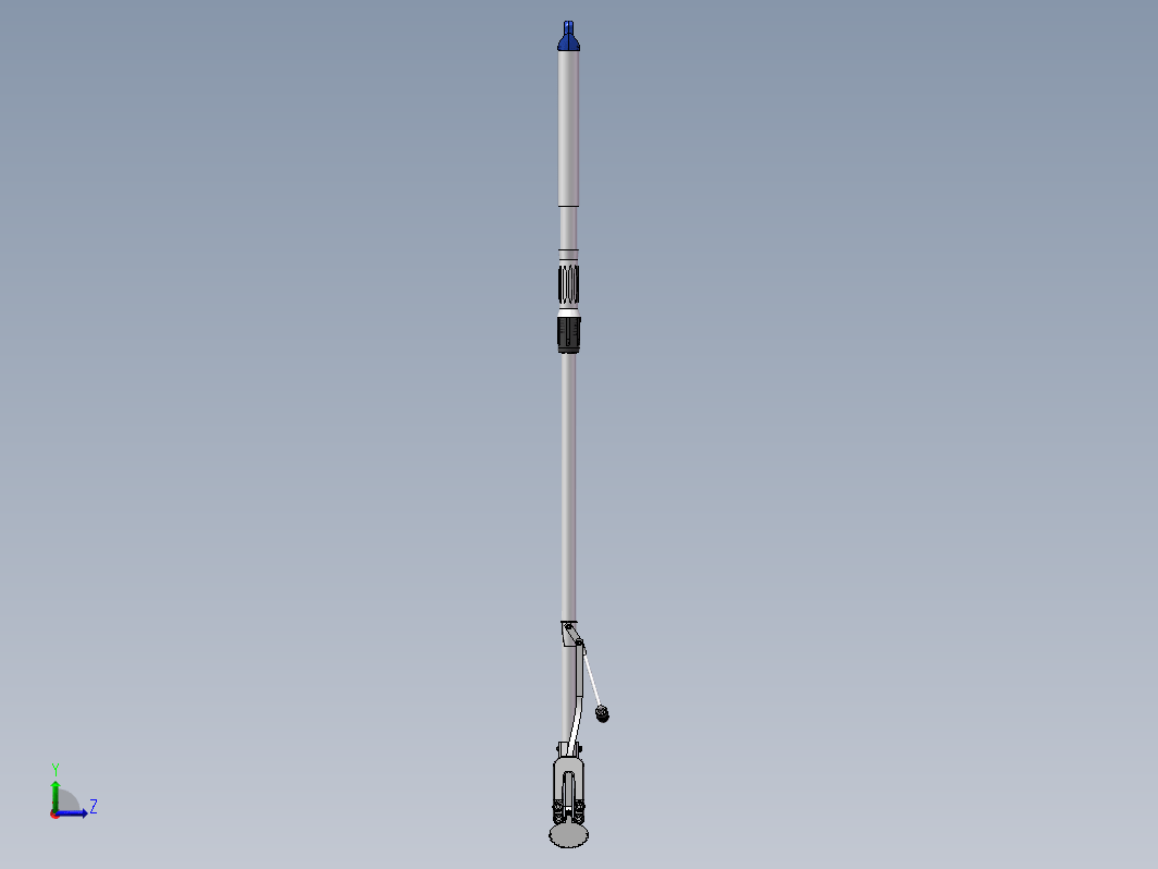 家用33cm伸缩杆双排轮手动挤水胶海棉拖把（墩布）