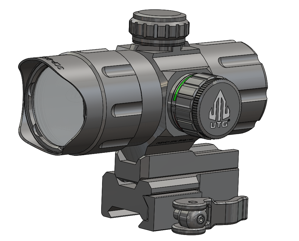 UTG光学瞄准器模型3D图纸 Solidworks设计 附step x_t