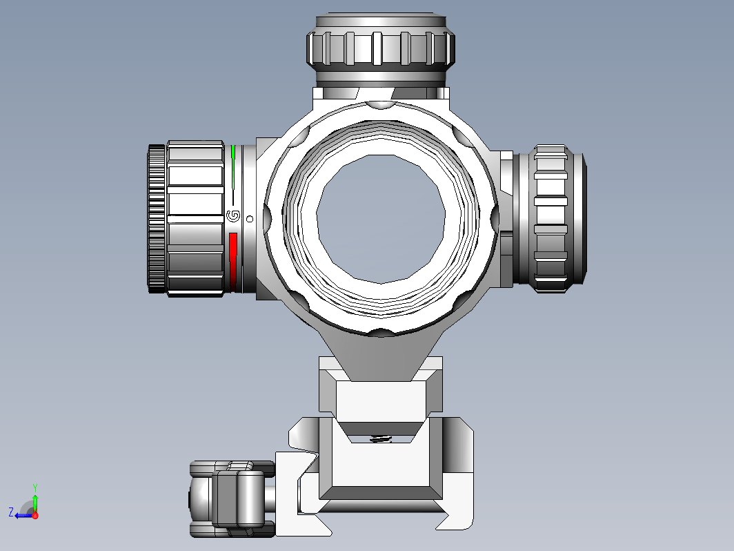 UTG光学瞄准器模型3D图纸 Solidworks设计 附step x_t