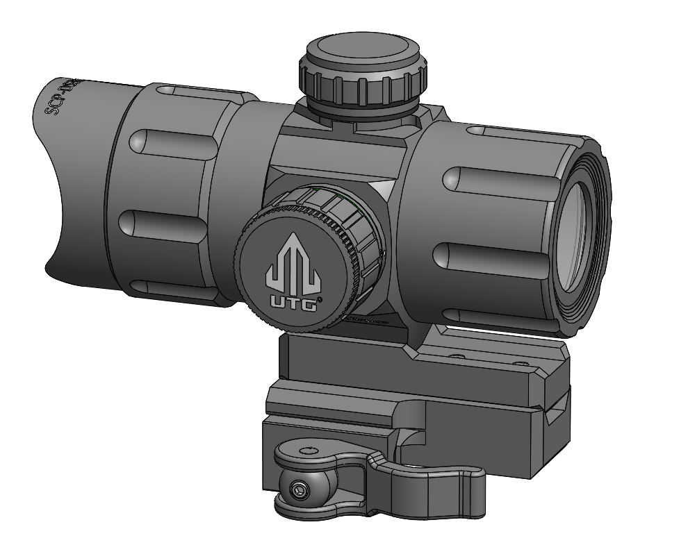 UTG光学瞄准器模型3D图纸 Solidworks设计 附step x_t