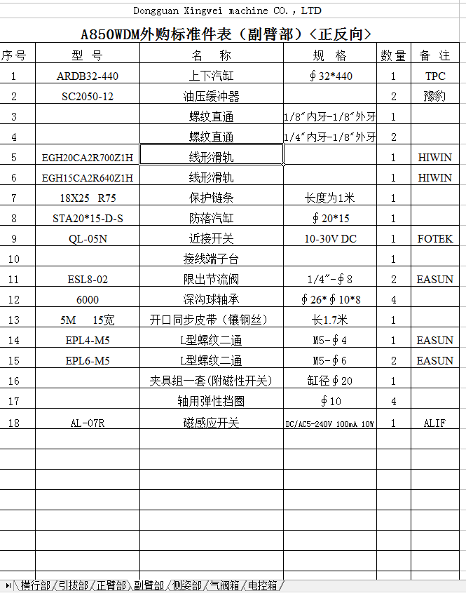 A850WSY框架三轴伺服皮带传动（整套CAD图纸）