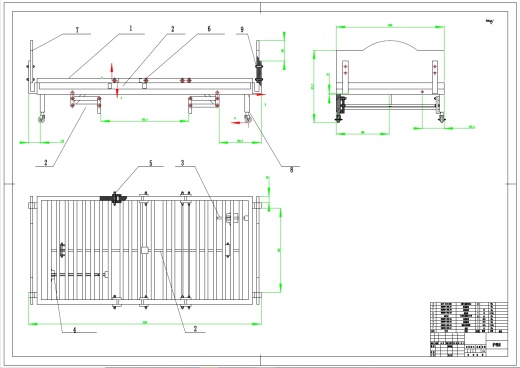 多功能护理床设计+CAD+说明书缩略图
