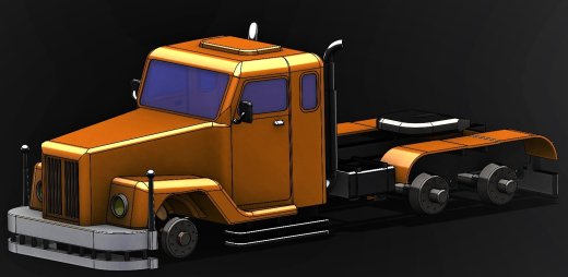 SCANIA 111卡车头模型缩略图