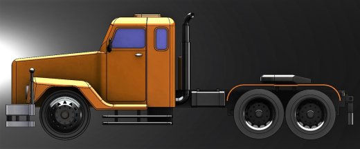 SCANIA 111卡车头模型缩略图