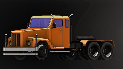 SCANIA 111卡车头模型缩略图