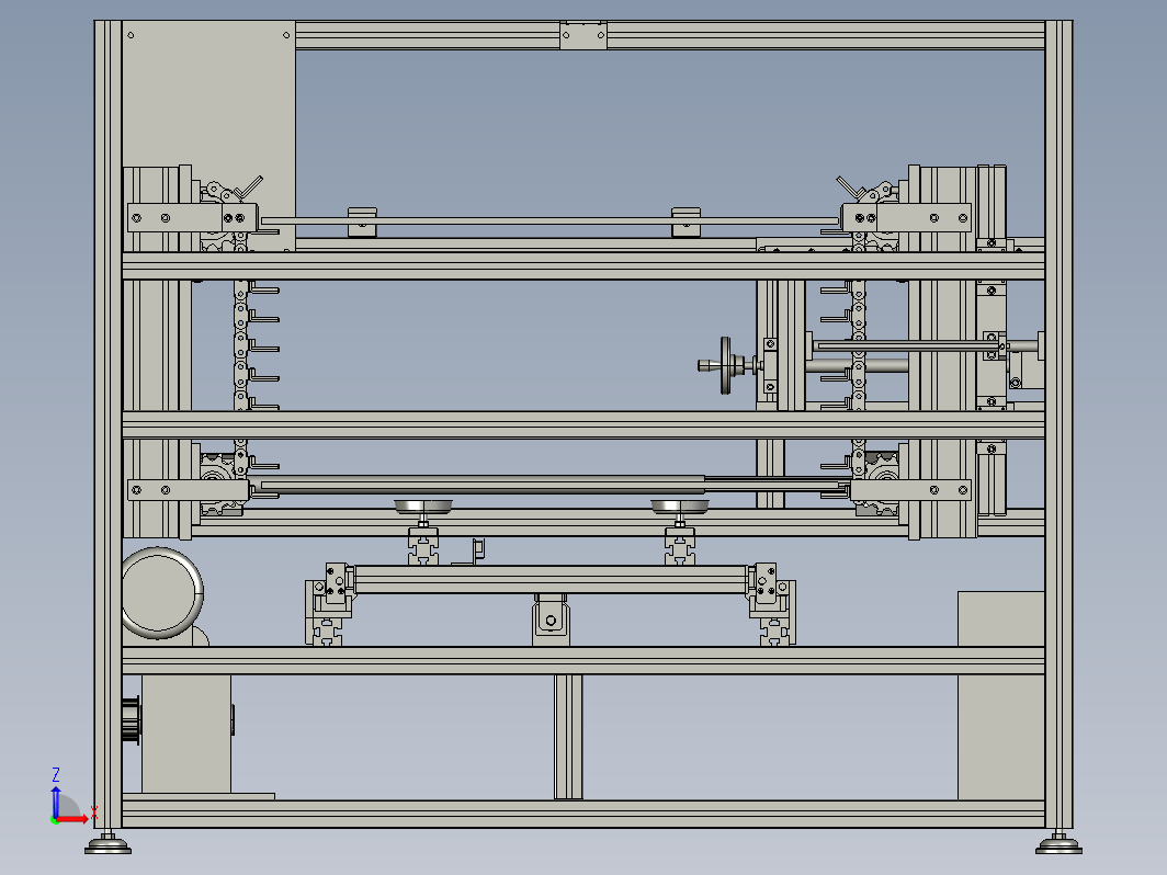 铝型材搭建的提升上料架